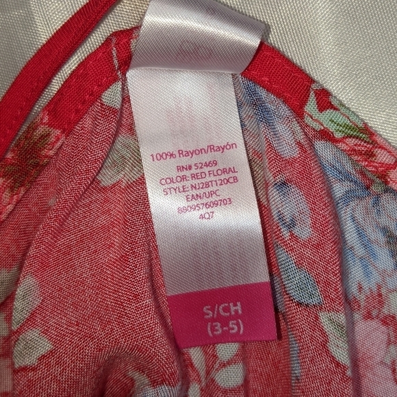 NO BOUNDARIES Floral Tank Top Red Size Small Junior - Picture 3 of 9